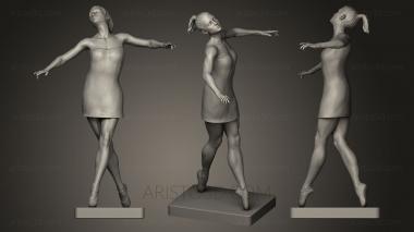 Figurines of girls (STKGL_0113) 3D model for CNC machine